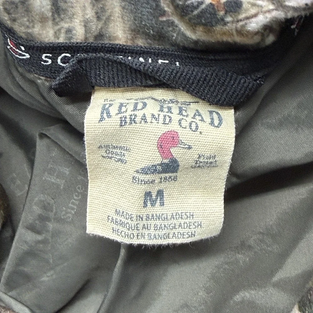 Red Head Jacket Youth M Brown Camouflage Anorak‎ Hooded Insulated Lined Hunting